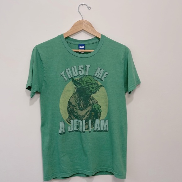 Star Wars Trust Me A Jedi I Am Green T shirt Medium - Picture 1 of 5